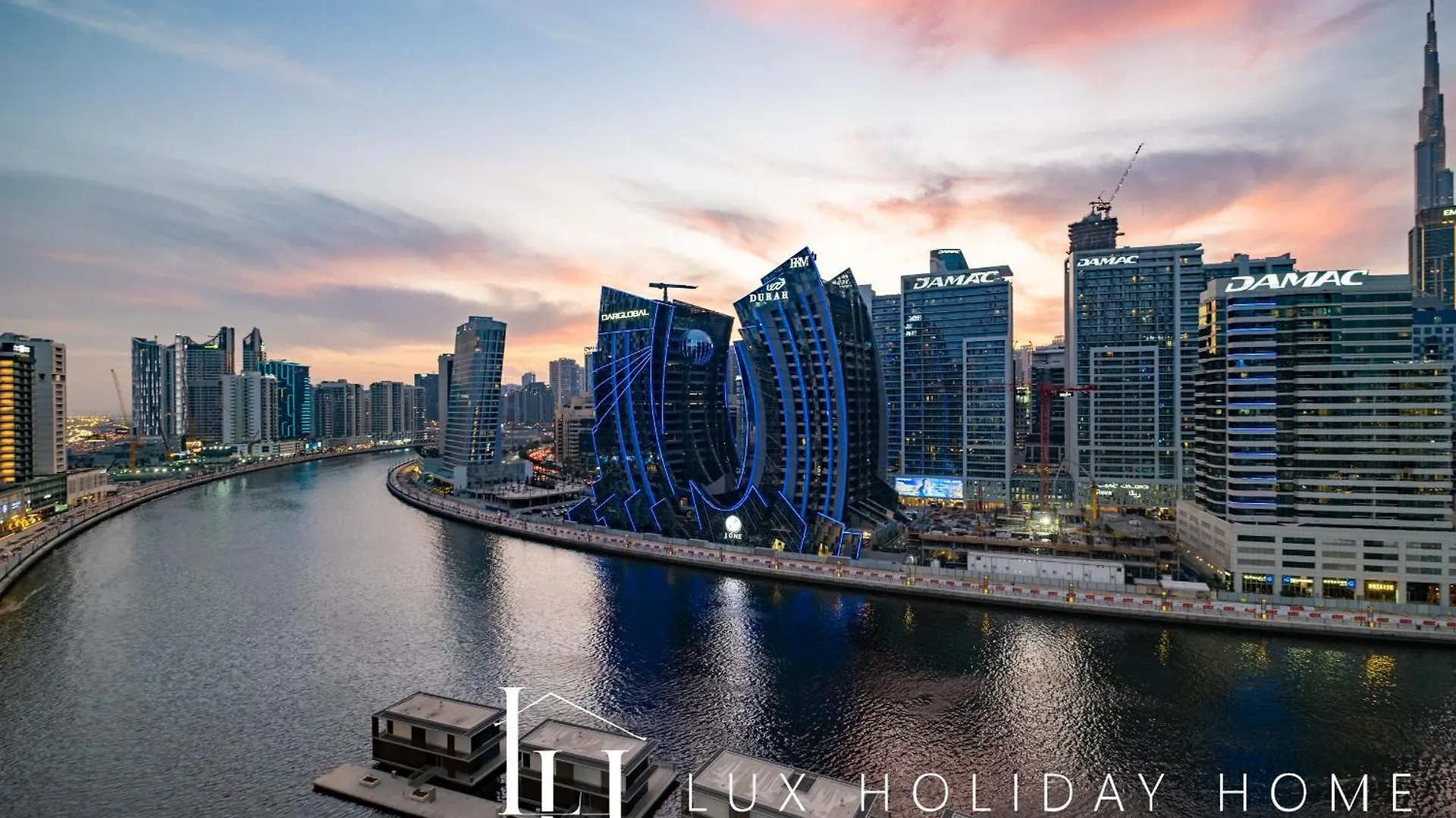 Lux The Modern Binghatti Canal Suite 2 Дубай Апартаменты